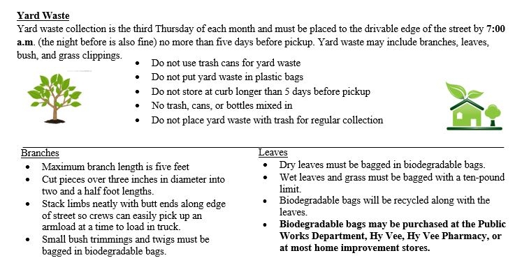 yard waste guidelines